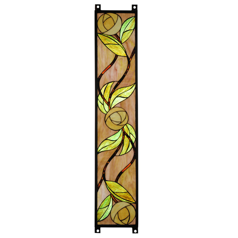 Meyda Tiffany Mackintosh Rose Stained Glass Window Wayfair